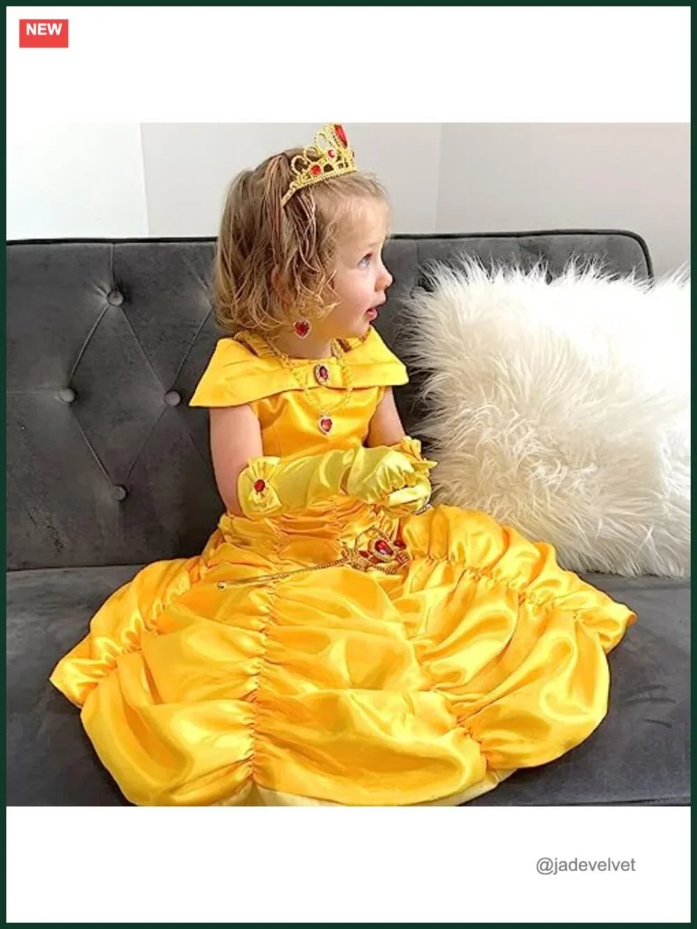 Princess Costume Dress for Girls Halloween Cosplay Party Outfit Short Sleeve